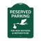 Signmission Reserved Parking For New Mothers & Mothers To-be Heavy-Gauge Aluminum Sign, 24" x 18", GW-1824-9762 A-DES-GW-1824-9762 - alternate 1